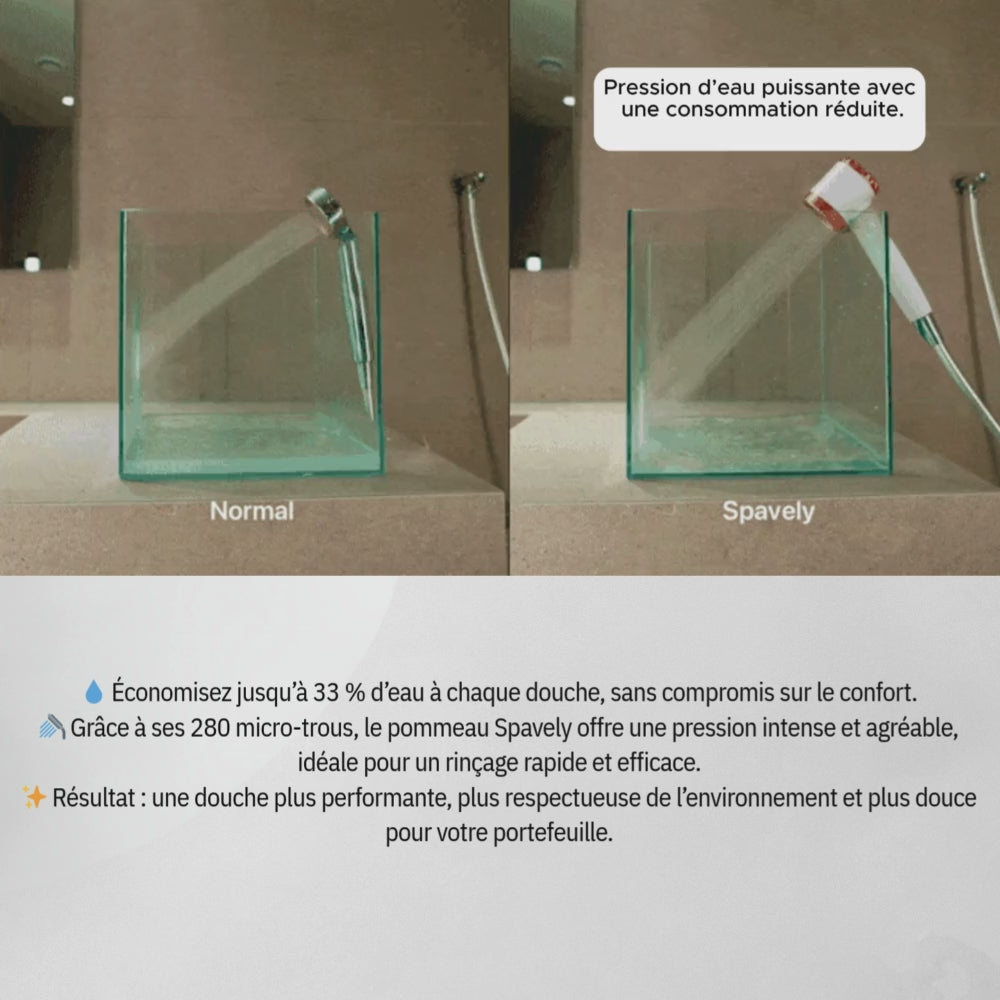SPAVELY- Le pommeau de douche bien être filtrant